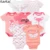 2019 7 шт./лот baby girl boys footies комбинезон roupas de bebe recien nacido baby girl ropa 3 6 9 12 месяцев одежда для новорожденных