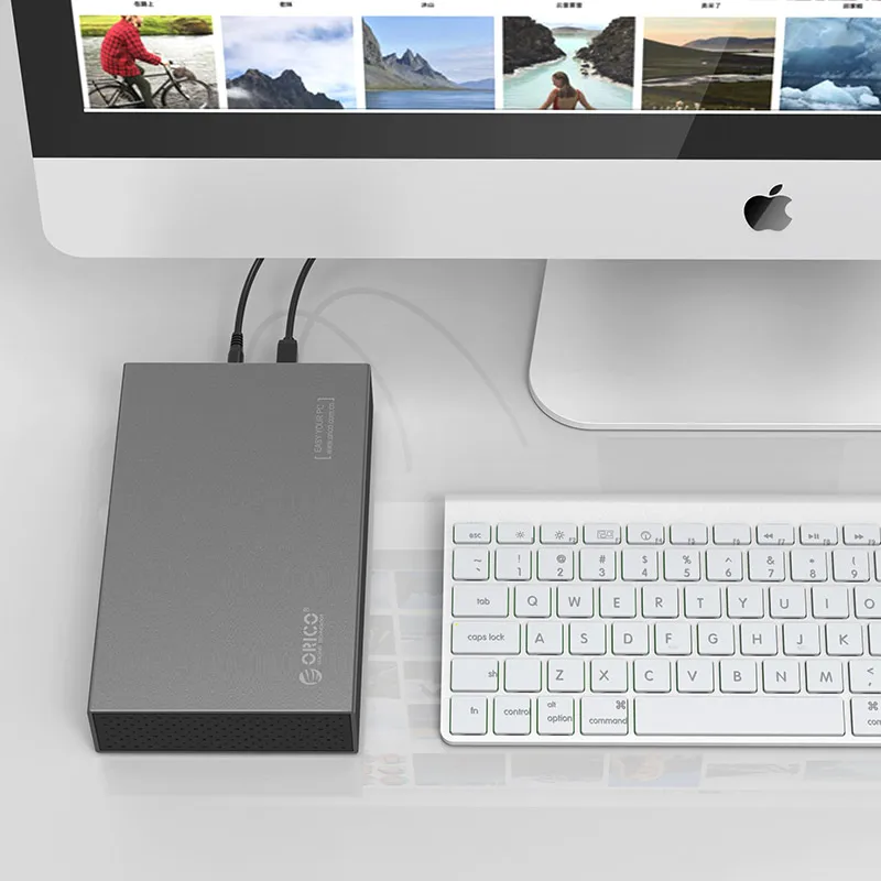 Корпус для жесткого диска ORICO 3 5 дюйма USB3.1 type C адаптер samsung коробка 10 ТБ макс.