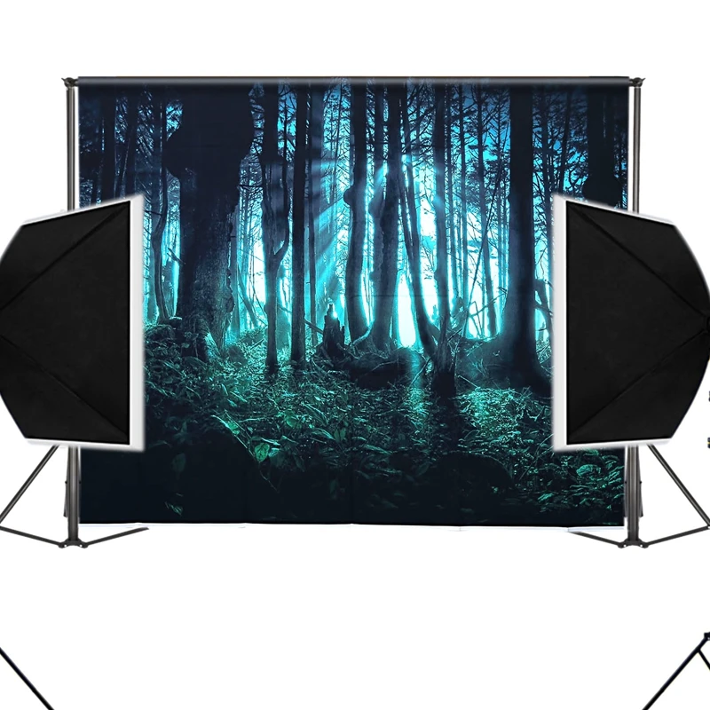 7x5 футов Виниловый фон для фотосъемки студийный реквизит Хэллоуин лес
