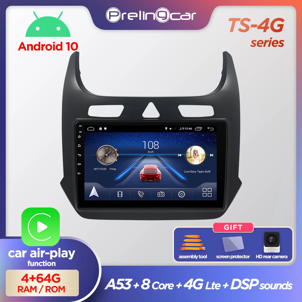 Автомагнитола Prelingcar 2 Din Android 10 0 без DVD мультимедийный видеоплеер GPS навигатор
