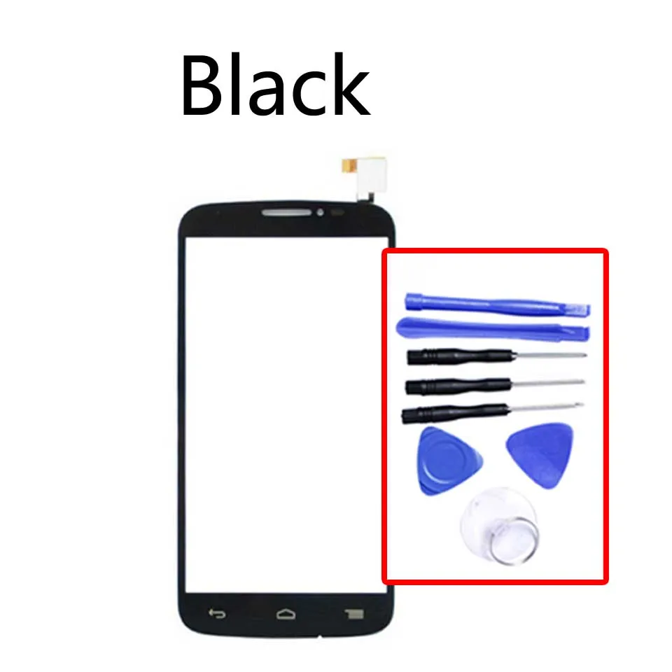 Black-With tool Сенсорный экран для Alcatel One Touch Pop C7 Dual OT7041 OT 7041X 7040A 7041D 7040E сенсорный экран панель сенсор дигитайзер Замена - Цвет: Black-With tool