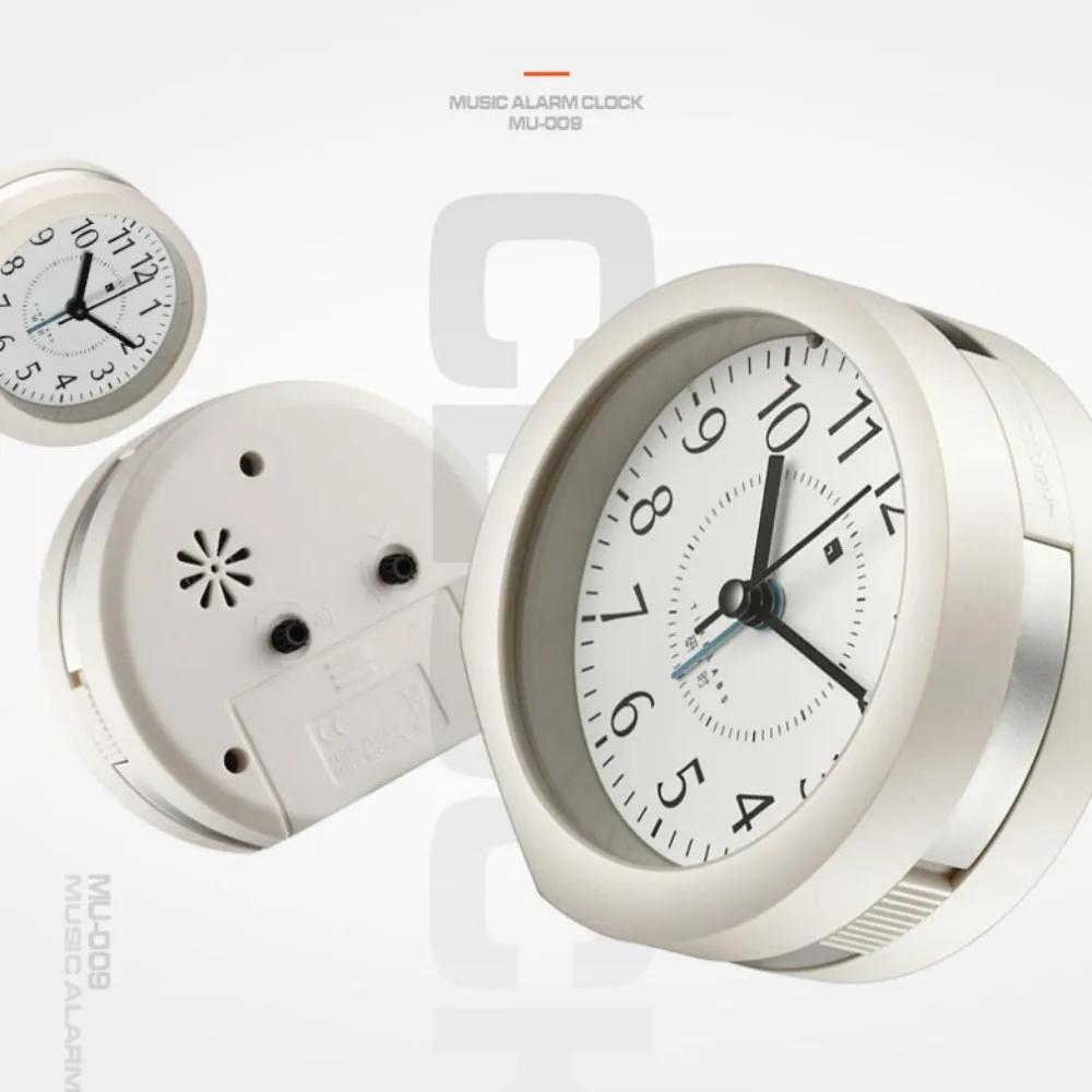 Multifunctional Digital Luminous Alarm Clock Mini Round Clock With Nightlight Snooze Function Durable Home Decor