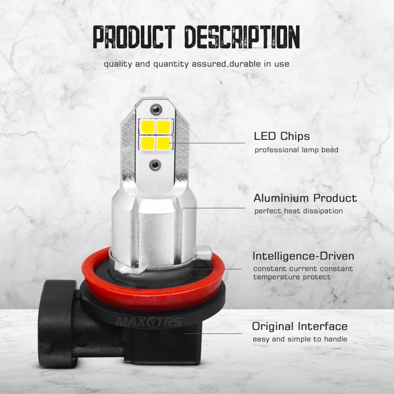 2x 1000LM H8 H11 H16JP 9006 HB4 3030 чип светодиодная лампа для автомобиля противотуманные фары DRL лампа Авто Вождение ходовая лампа белый 6000K