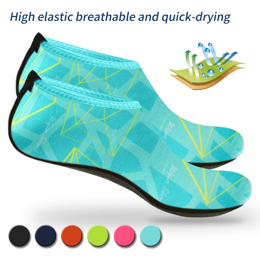 Кроссовки Обувь для плавания быстросохнущая для плавания пляжная обувь Босиком легкий вес Аква носки для детей, мужчин и женщин