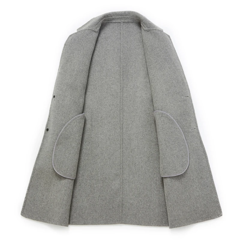 Low Price Coat Men Double-faced Woolen Trench Coat Winter Men Casual Men's Jacket Long Overcoat Men Wool Overcost Men's Cashmere Coat