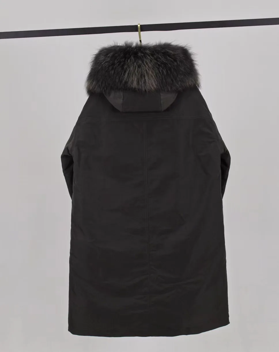 Special Offer Autumn And Winter Luxury Fur Collar Slit Hemline at Hem Important down Jacket Women's
