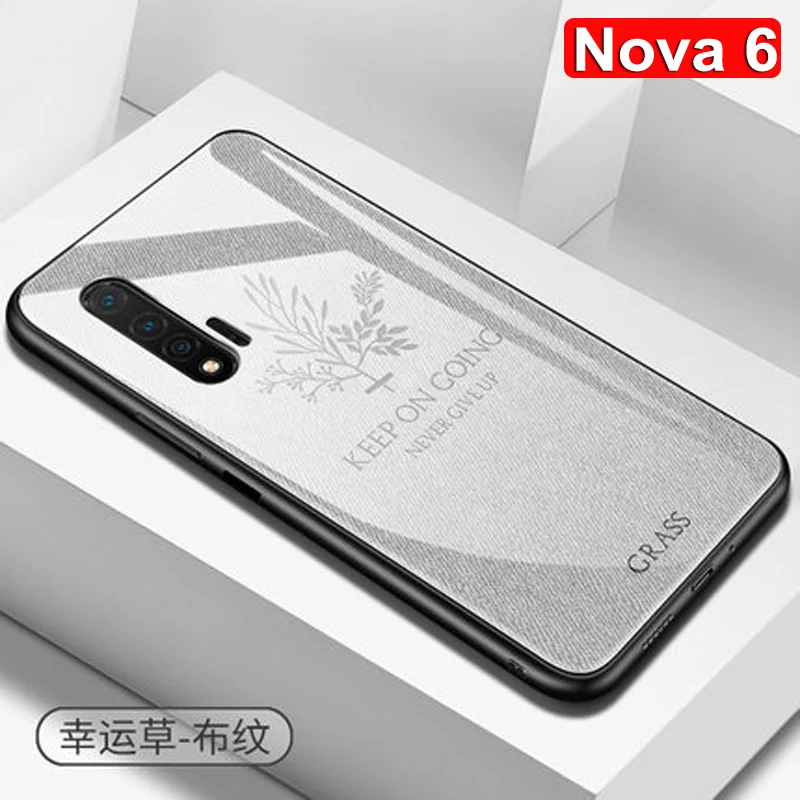 Для huawei nova 6 Чехол nova 6 se Противоударная задняя крышка для huawei nova 6 se чехол из закаленного стекла для телефона для huawei nova 6se оболочка - Цвет: Nova 6