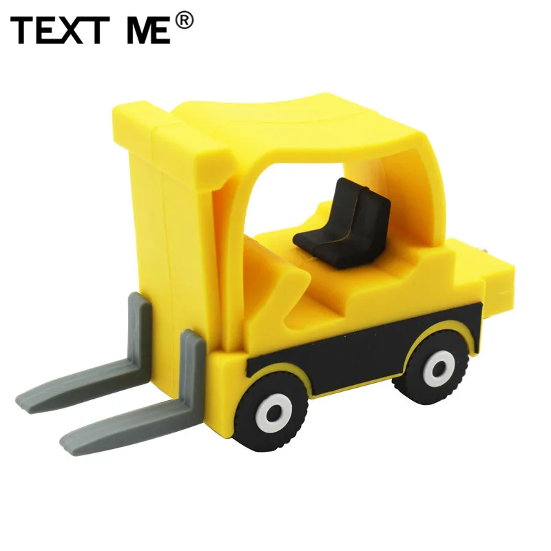 Флеш-накопитель TEXT ME с героями мультфильмов, стиль, вилочный погрузчик usb2.0, 4 ГБ, 8 ГБ, 16 ГБ, 32 ГБ, флеш-накопитель USB, креативный флеш-накопитель 64 ГБ