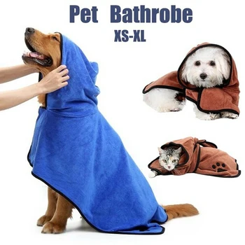 

Microfiber Bath Towel for Dogs Dog Towel Super Absorbent Dog Bathrobe Quick Dry Cat Bath Towel P7Ding