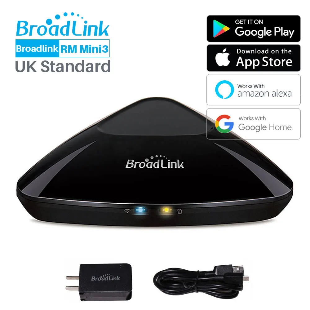 RM Pro-US Plug Broadlink RM Pro WiFi ИК RF 4G Smart ПДУ интеллектуальная Автоматизация дома приложение Управление работает с Alexa Echo Google Assistant - Комплект: RM Pro-US Plug
