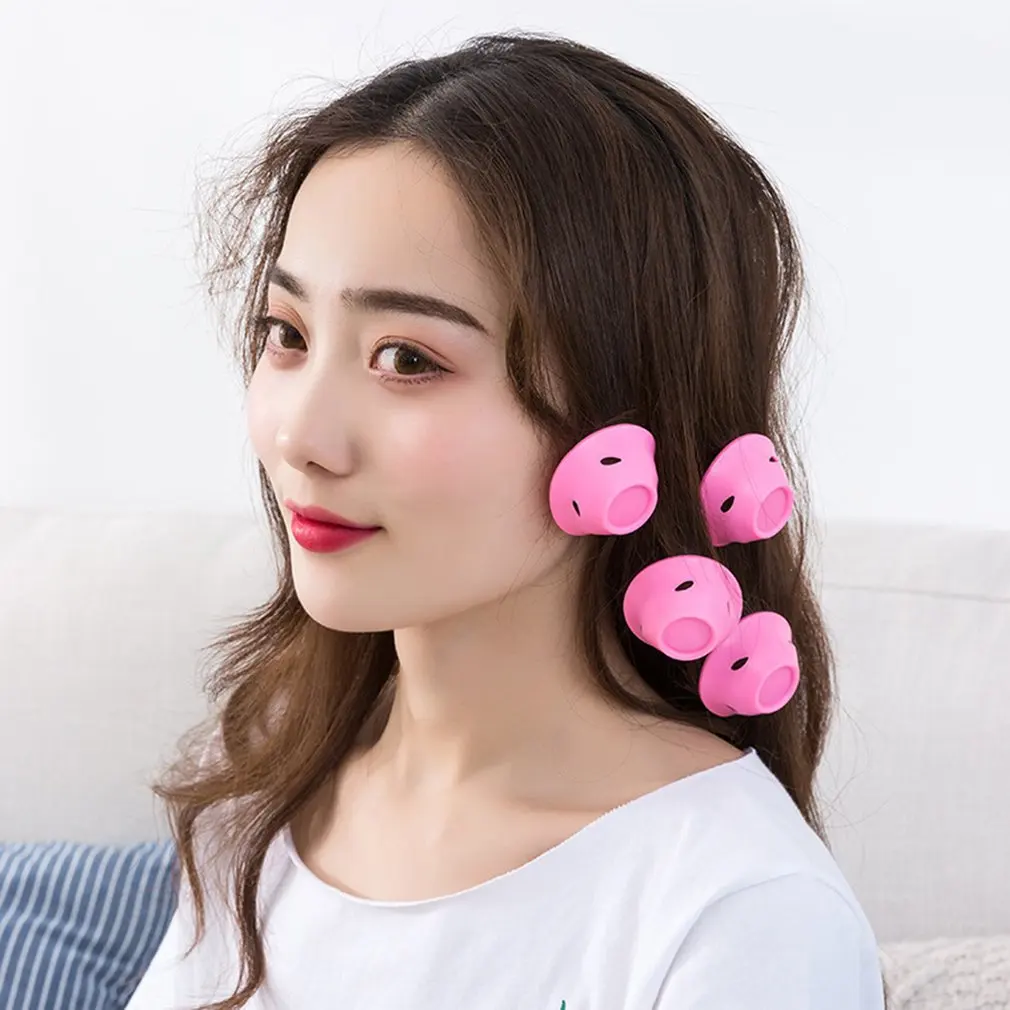 Silicone Curling Device Mushroom Bell Curling Hair Does Not Hurt Hair Curler Bangs Hairdressing Tools