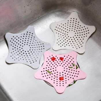 

Silica Gel Kitchen Starfish Drains Sink Strainer Filter Anti-blocking Bathroom Sewer Hair Cleaning Tool Accessories K1086 E