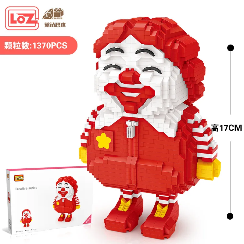 Loz новые Мультяшные строительные блоки MC суперразмерные DIY мини-блоки в сборе 9050