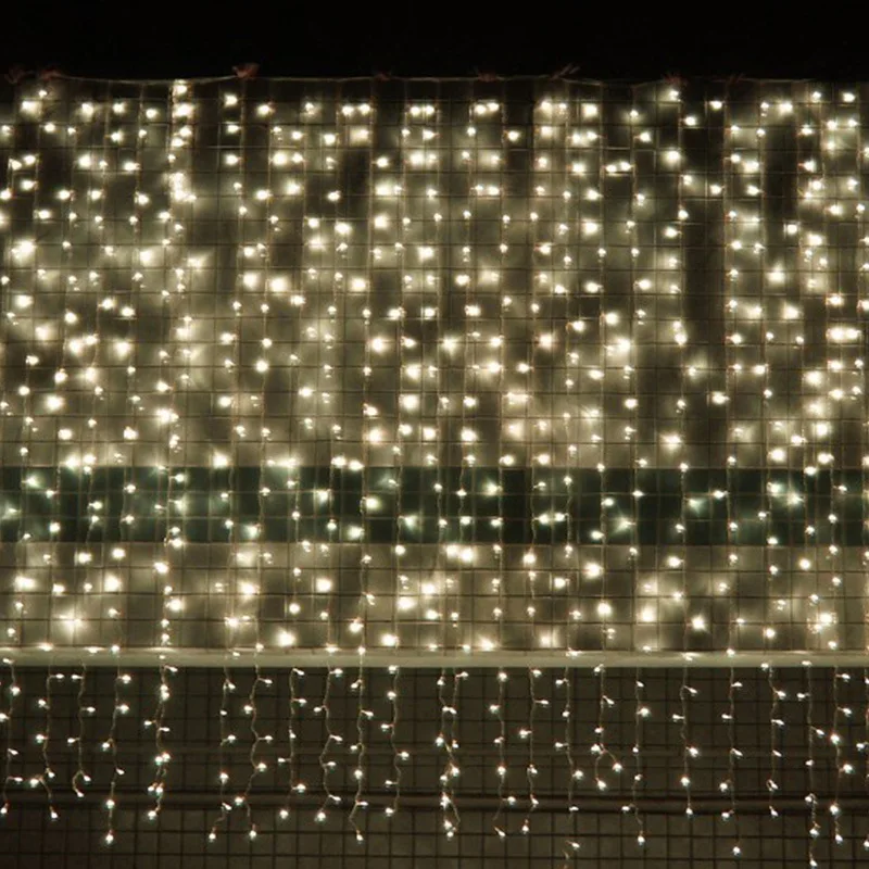 3x1/3x2/3x3 м светодиодный новогодний Рождественский гирлянда светодиодный светильник для свадебной Феи Рождественский светодиодный светильник для феи садовая Праздничная занавеска