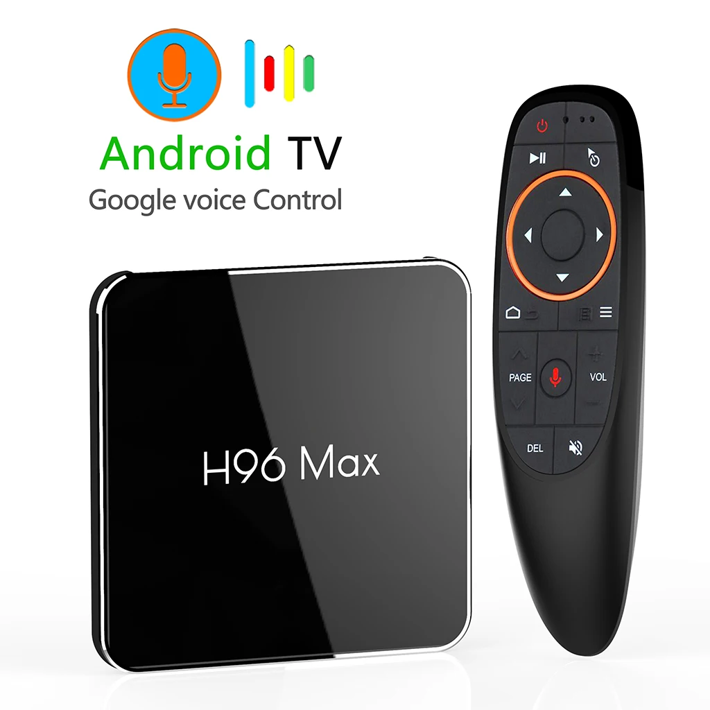 H96 MAX-X2 Android 8.1 4K TV Box 4G+32G Quad Core Voice Control WiFi 3D AU