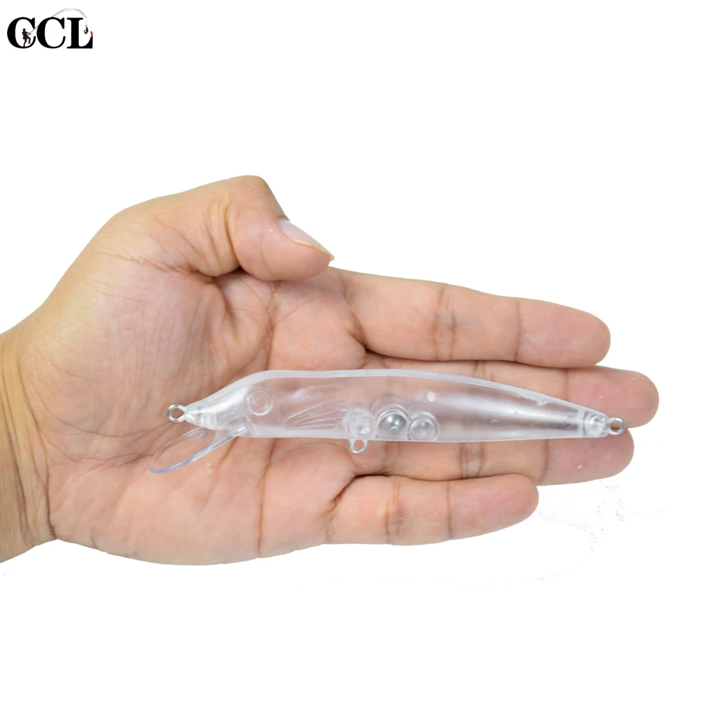 

CCLTBA 5pcs/lot Unpainted Minnow Fishing Lures 125mm 13g Floating Artificial Wobbler Blank Crank Minnow Pike Bass Fishing Tackle