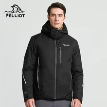 Теплые водонепроницаемые ветрозащитные куртки для сноуборда, лыжная одежда для альпинизма, Мужская зимняя Лыжная куртка