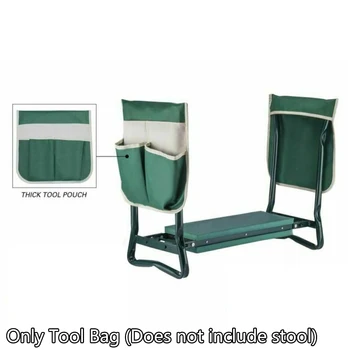 

Portable Garden Kneeler Tool Bag Storage Pouch For Kneeling Chair Multi Pocket Garden Kneeling Stool Folding Garden Stool Garde