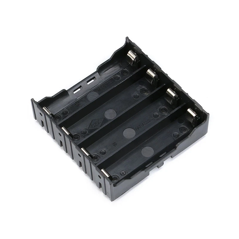 Compact Battery Holder 18650 Battery Case Holder with Pins Small Size Box 1X 2X 3X 4X Slot Batteries Container Hard Pin,parts storage box,parts organizer