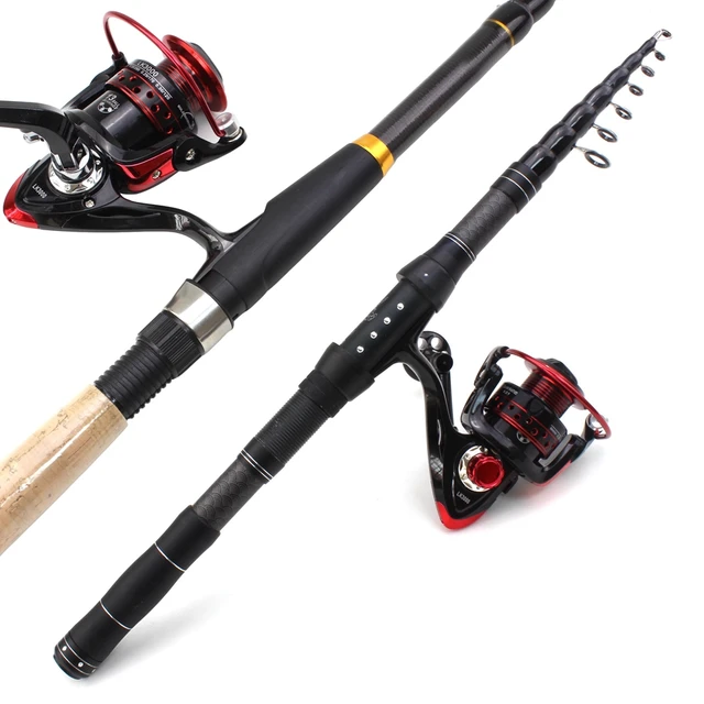 1.8m-3.0m Multifunction Telescopic Fishing Rod And Spinning Reels