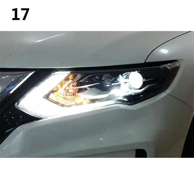 Luces Neblineros Para Auto Assessoires, автомобильные фары в сборе, Светодиодные Автомобильные фары 17 для Nissan X-TRAIL