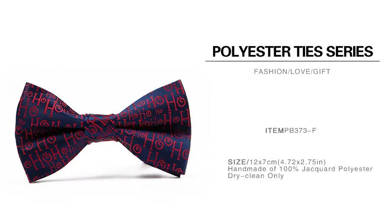 Новая мода галстук-бабочка красный темно-синий полосатый животное жаккард Досуг регулируемый галстук-бабочка для мужчин Рождественская вечеринка Аксессуары для галстуков подарки