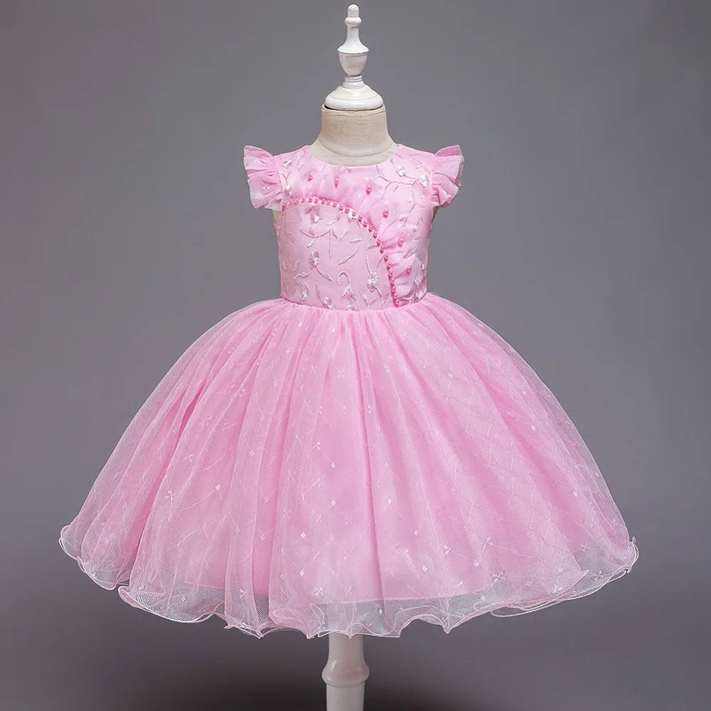 Детская одежда для девочек; платье для маленьких девочек; осеннее праздничное платье для дня рождения; элегантное платье принцессы с рукавами; пышная свадебная одежда