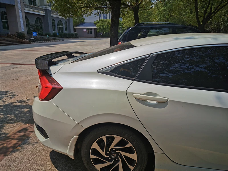 Используется для Honda Civic спойлер 17 18 19 лет заднего крыла переоборудование аксессуары клей без перфорации