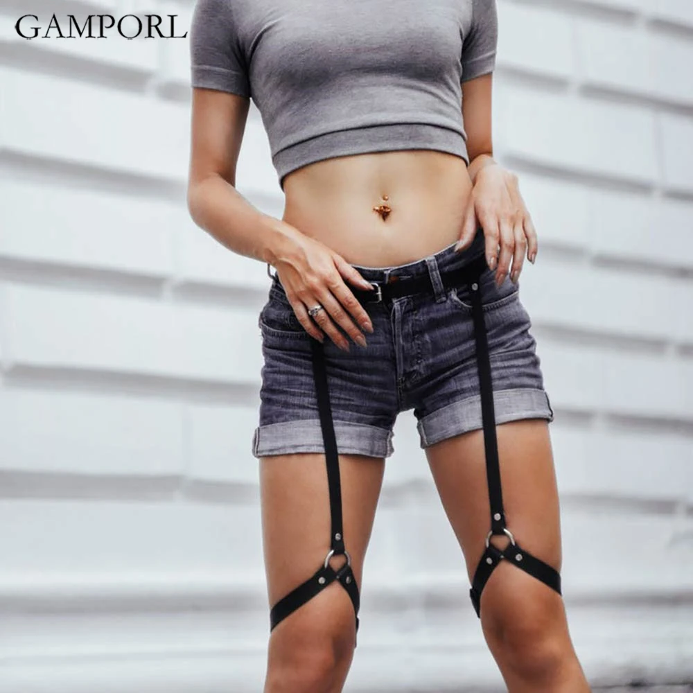 GAMPORL женский пояс на талии клетка для ног тела бондаж подвязки чулок ремень