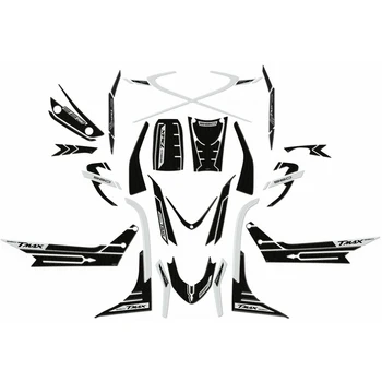 

Compatible 3D GEL Kit YAMAHA Tmax 560 from 2020 CARBON LOOK-Silver