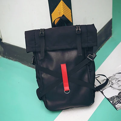 WEIXIER Bookbags Harajuku большой емкости школьные сумки подростка путешествия колледжа студента Mochila Bolsa сумка на плечо компьютер LQ-50 - Цвет: Черный