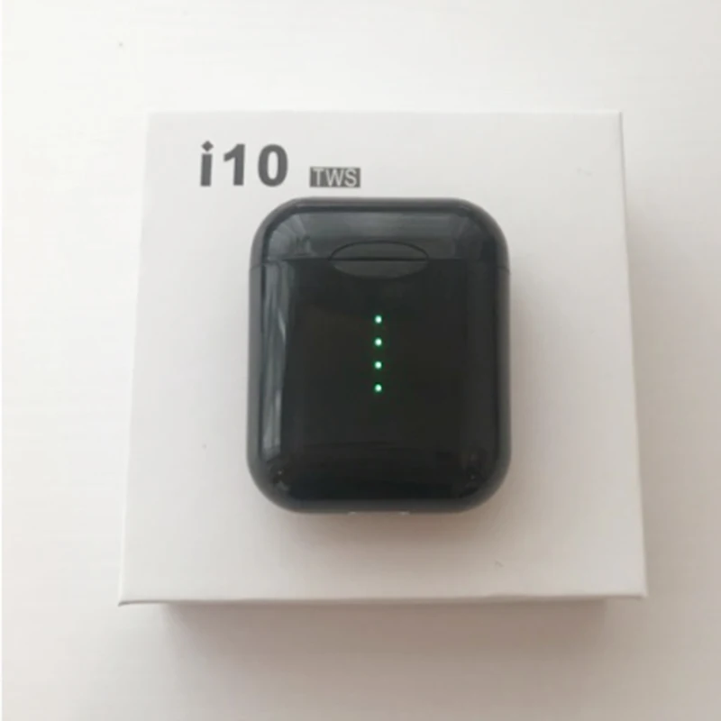 i10 black I10 tws i10s tws Беспроводная зарядка Поддержка bluetooth наушники супер бас звук PK I100 I80 - Цвет: i10 black