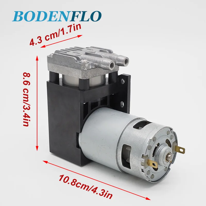 BD-07V 미니 오일리스 네거티브 진공 펌프, 알루미늄 헤드, 635mmHg, DC12V, 24 볼트 피스톤 펌프