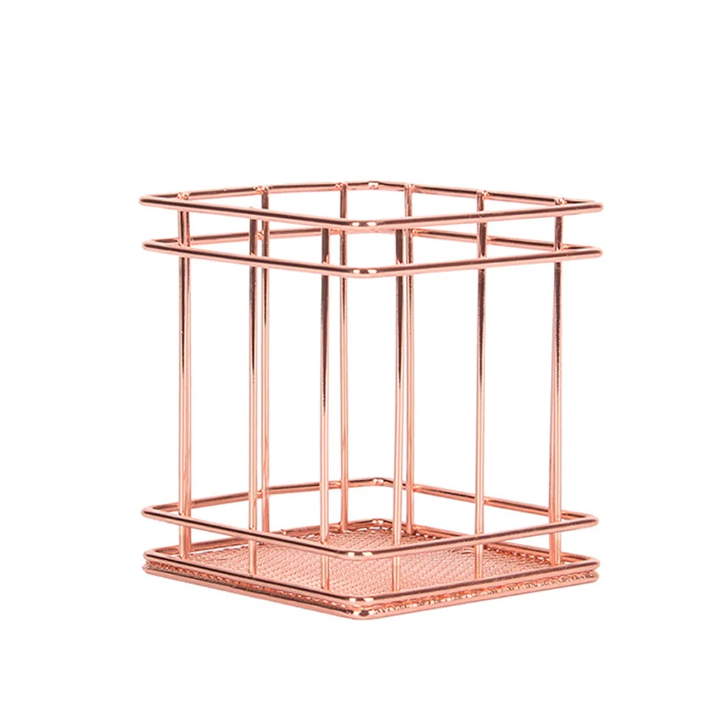 

Modern Office Storage Box Iron Wire Simple Lightweight Home Pen Holder Basket