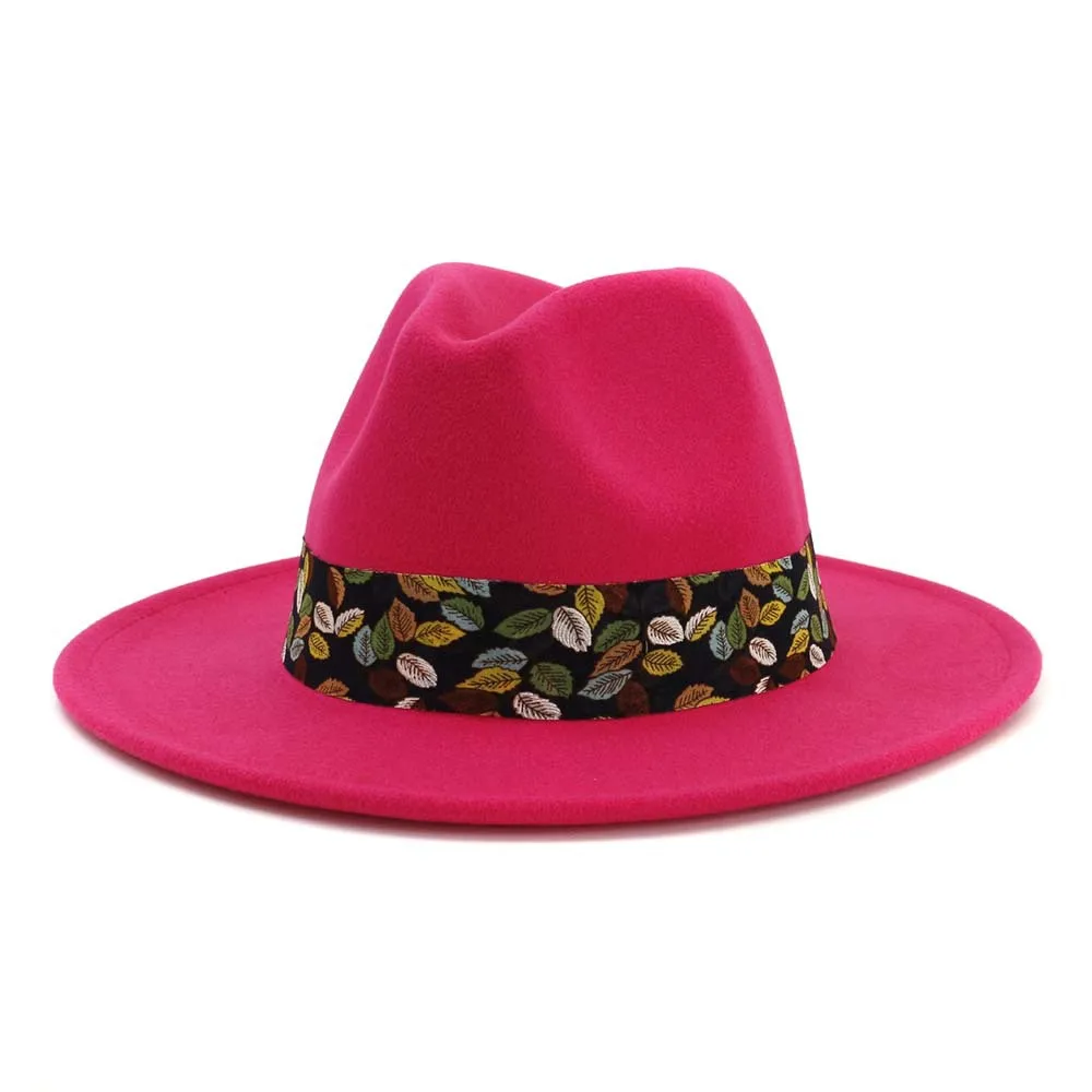 ZLD Новая женская шляпа из шерстяного фетра, джазовая фетровая шляпа с большими полями, модные элегантные кепки с плоским козырьком, стильная модная женская элегантная шляпа