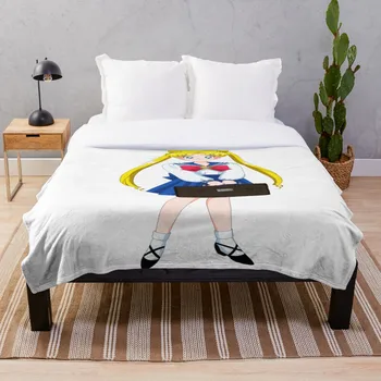 

Soft Blanket for Bed Sherpa Flannel Fleece Blanket Home Travel Sofa Soft Throw Blanket Usagi Tsukino