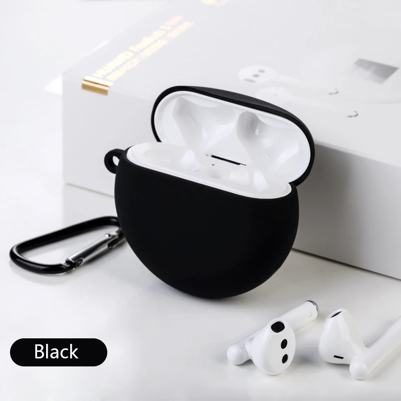 Black Силиконовый чехол для huawei FreeBuds 3, чехол s, разноцветный Защитный Тонкий чехол для FreeBuds 3 pro, Прямая поставка - Цвет: Black