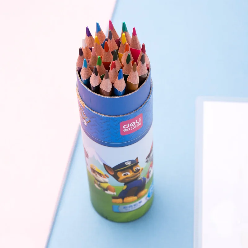 

Deli 68105 Wang Oily Colored Pencil 24 Color Paintbrush Set Color Lead Hand-Painted Fine Art tu se bi