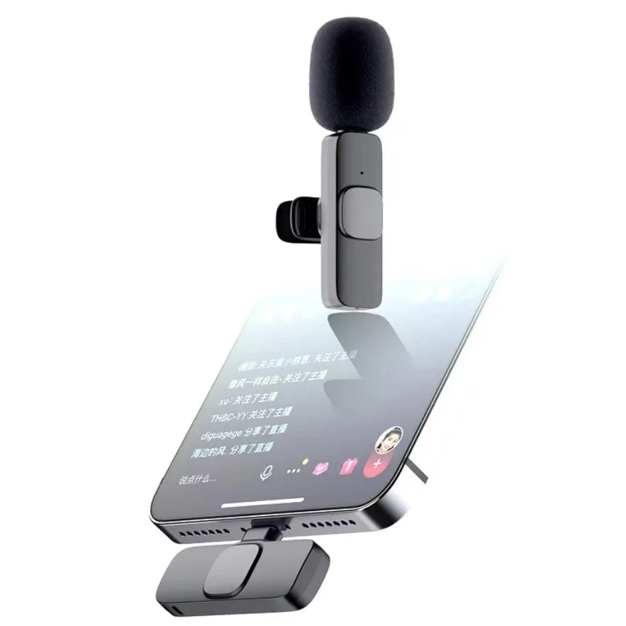 Wireless Mini Lavalier Microphone Portable Audio Video Recording Mic For Iphone Android Ios Live Game Mobile Phone Slr Camera Aliexpress Mobile