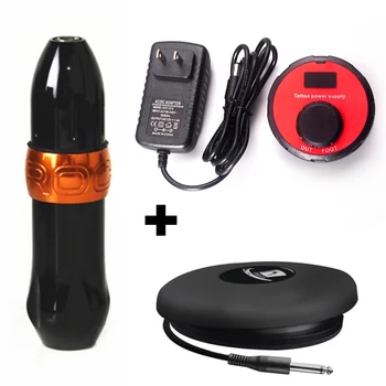 

New Tattoo Rotary Rocket Pen Machine Quietly Motor Cartridge Tattoo Equipment With Tattoo Power Supply Tattoo Kit Free Shipping