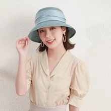 

Factory 2022 Spring And Summer Fair Maiden Temperament Fisherman Hat Summer Beach Ms Sun Hat Luxury Cashmere Hat Luxury noble ha