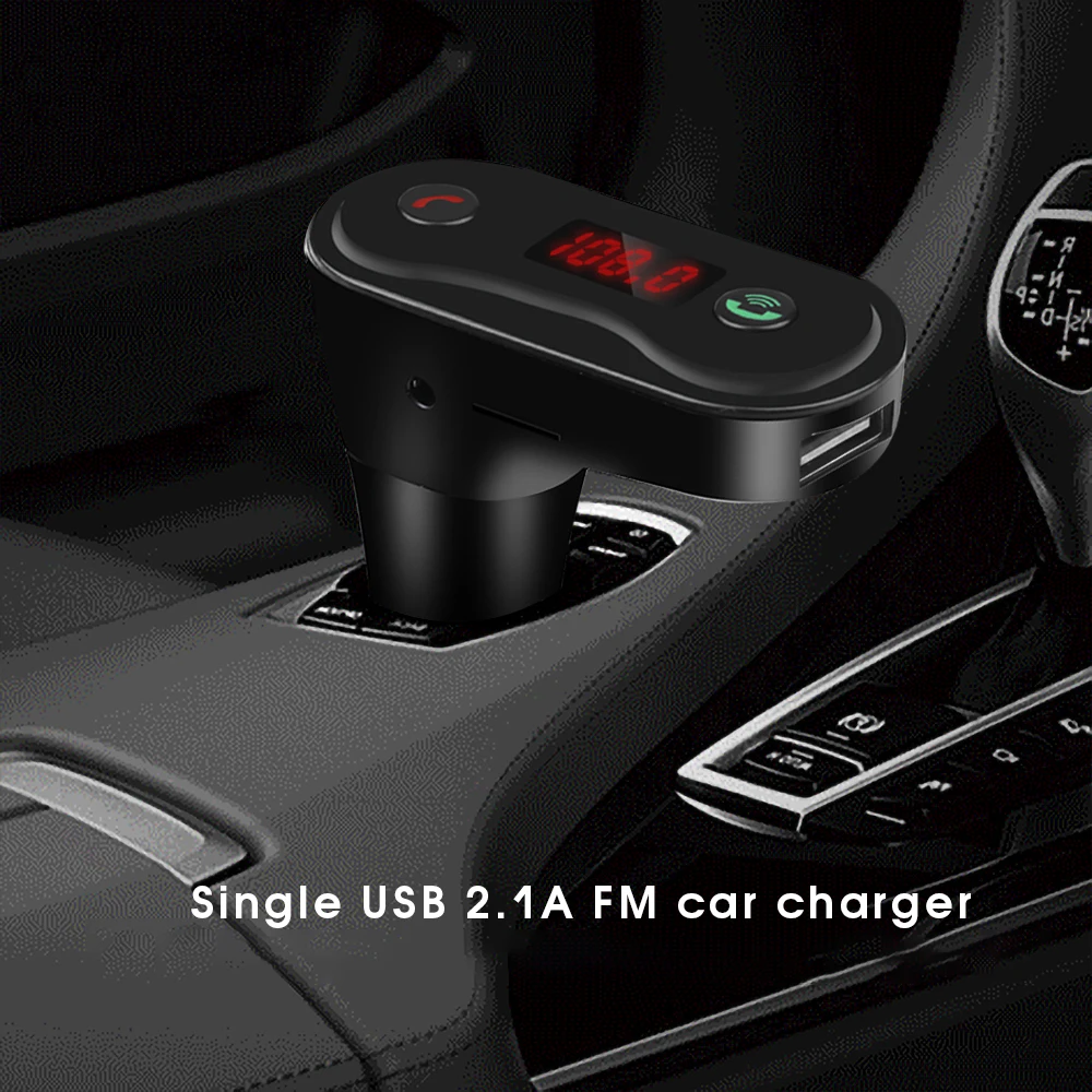 3,5 мм разъем Bluetooth 4,2 Handsfree автомобильный комплект fm-передатчик модулятор TF карта AUX беспроводной аудио приемник 2.1A USB зарядное устройство для телефона