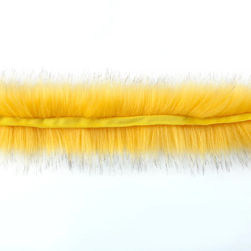 1M Faux Feathers Fur Strips Ribbon Edge Clothing Cuffs Ribbon Sewing Trim  Strip