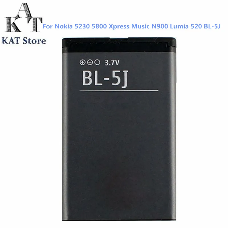 Mobile Phone Battery For Nokia 5230 5233 5800 3020 XpressMusic N900 C3 1320mAh Li-ion Batteries BV-T3G Rechargeable Accumulator | Мобильные