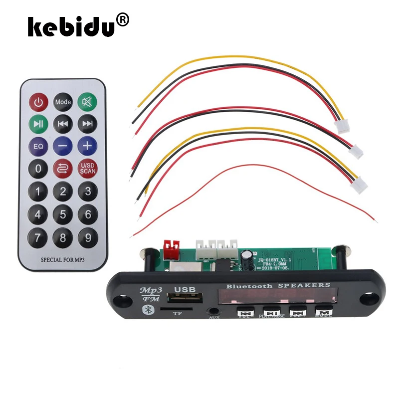 Bluetooth динамик kebidu 2019 5 В 12 Модуль платы декодирования MP3 слот для карт TF/