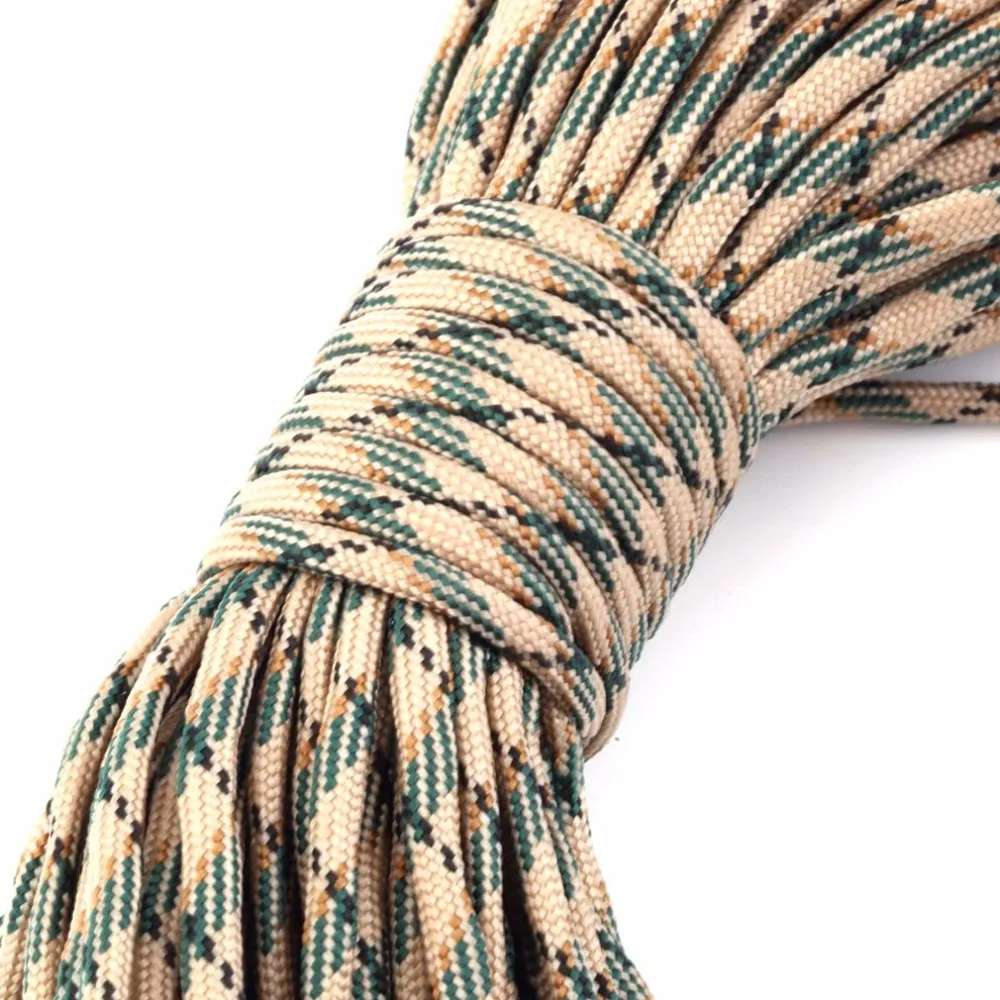 1 комплект черный 550 популярный тип III 7 парашютные Стропы Paracord шнур шнурок Mil Spec Core 100FT Горячая