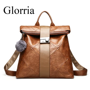 

2020 Women Leather Backpacks High Quality Ladies Bagpack Luxury Designer Large Capacity Casual Daypack Sac A Dos Girl Mochilas