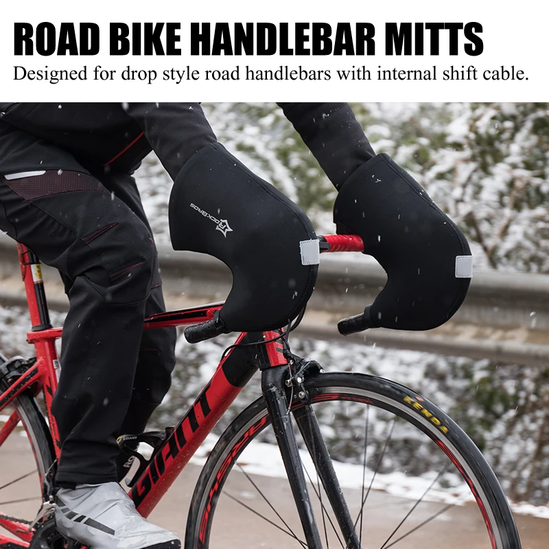 Cycling Gloves Road Bike Bar Handlebar Warm Mittens Mitts Keep Warm & Windproof