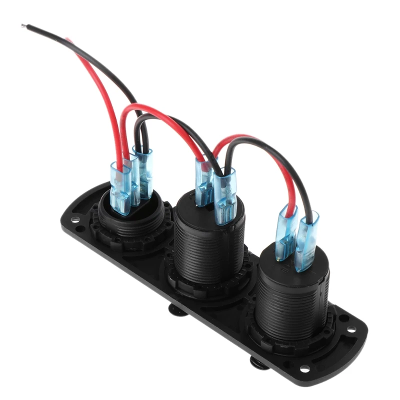 Двойное USB Автомобильное зарядное устройство 2.1A 12V розетка+ переключатель ВКЛ-ВЫКЛ панель для автомобиля лодки морской