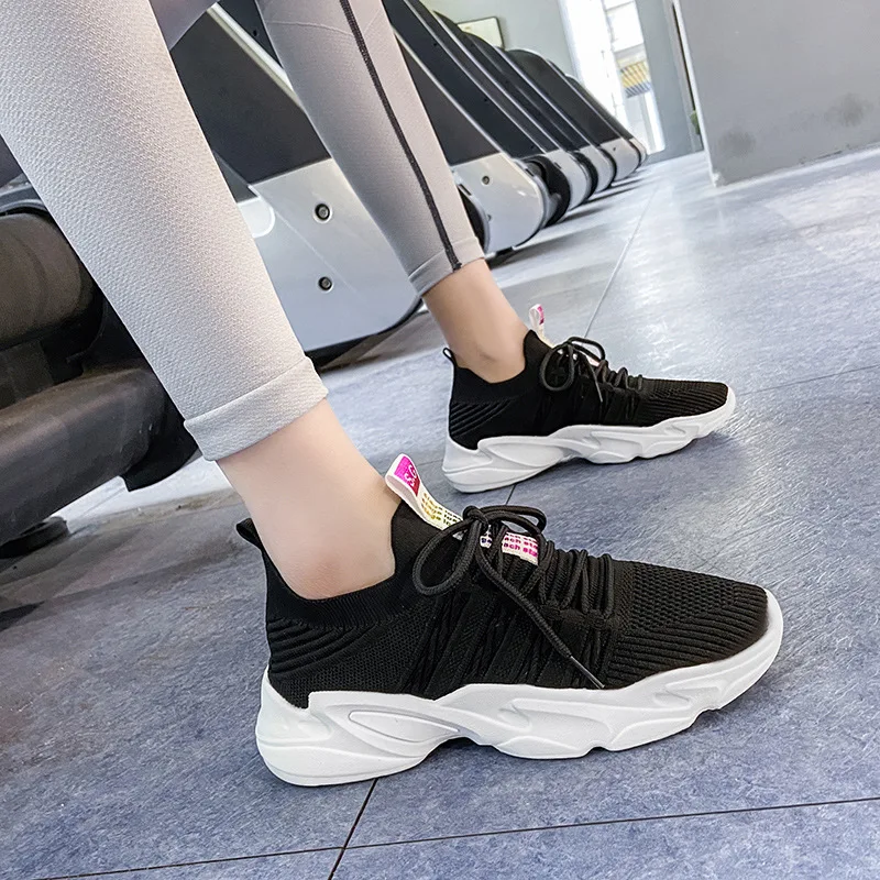 Fashion Women Shoes Summer White Platform Sneakers Ladies Korean Yellow Sneakers Breathable Mesh Lace Up Casual Shoes Woman 2021